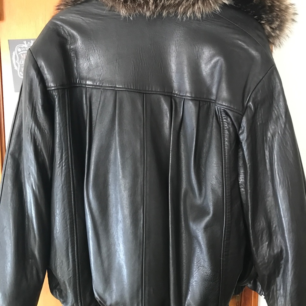 Men’s Reversible Leather and Beaver Fur Jacket